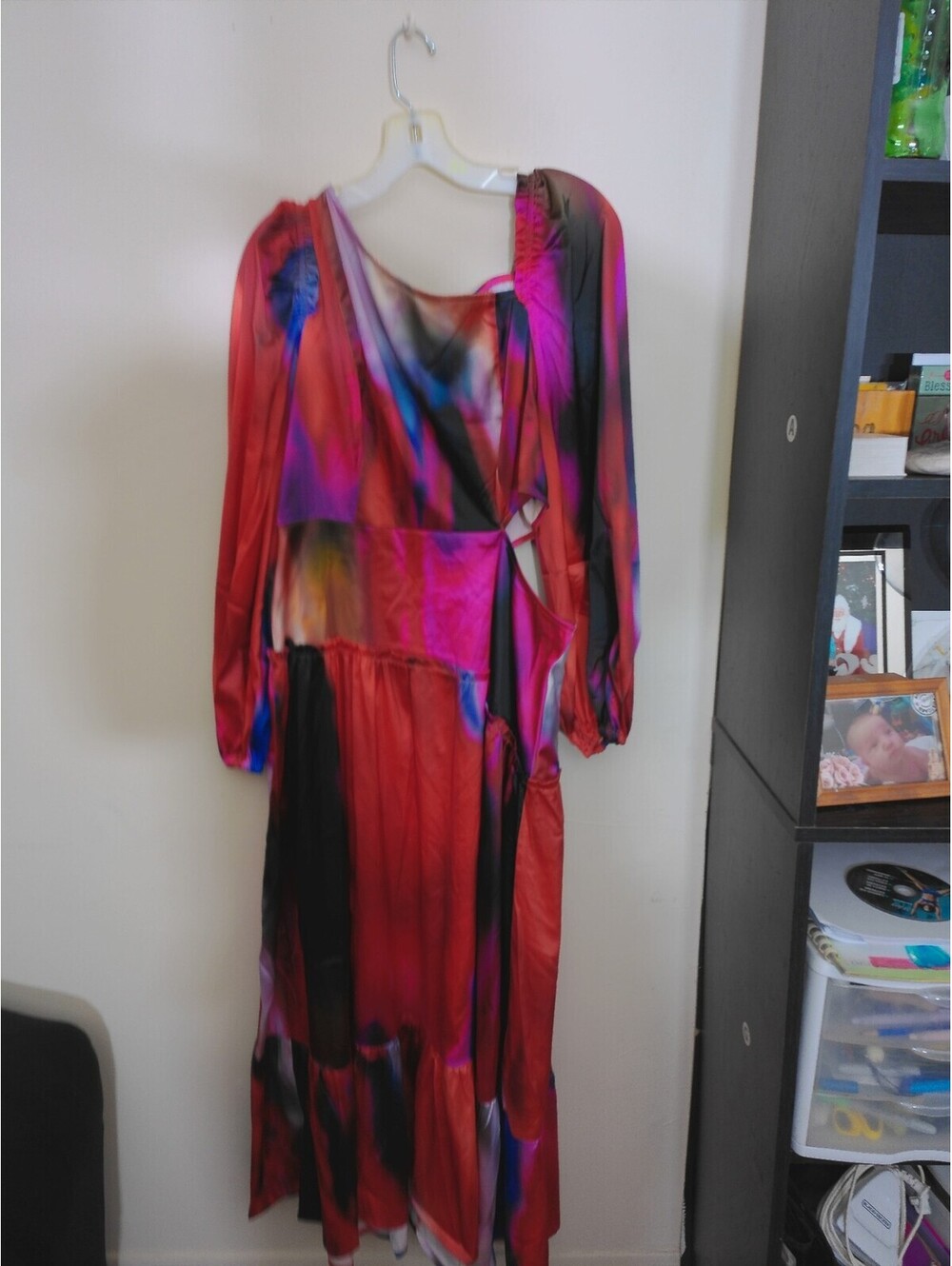 NWT The‎ Drop itsjuliettefoxx Asymmetrical Cut Out Dress Womens 3X Multicolor